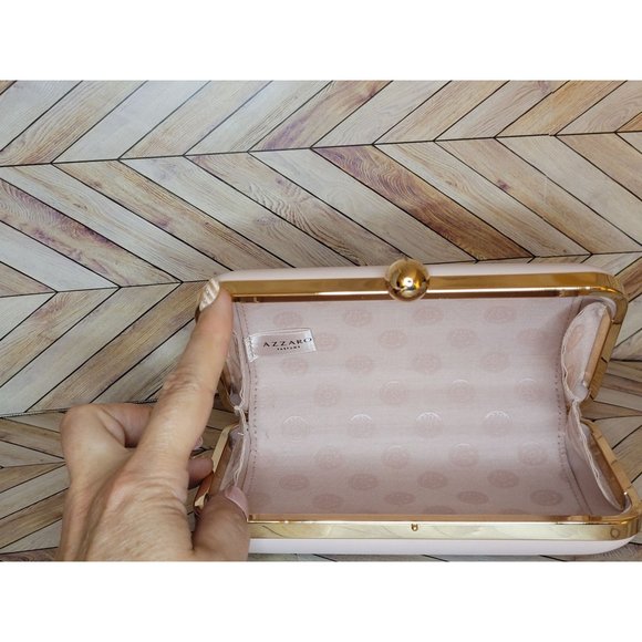 New Azzaro Parfums Girl Wanted Pink Gold Small Clutch Evening Bag - Picture 5 of 5